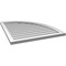 Ekena Millwork Quarter Round Top Right Surface Mount PVC Gable Vent w/ 2"W x 1-1/2"P Brickmould Frame, 30"W x 34"H GVPQR30X3402SN - alternate 3